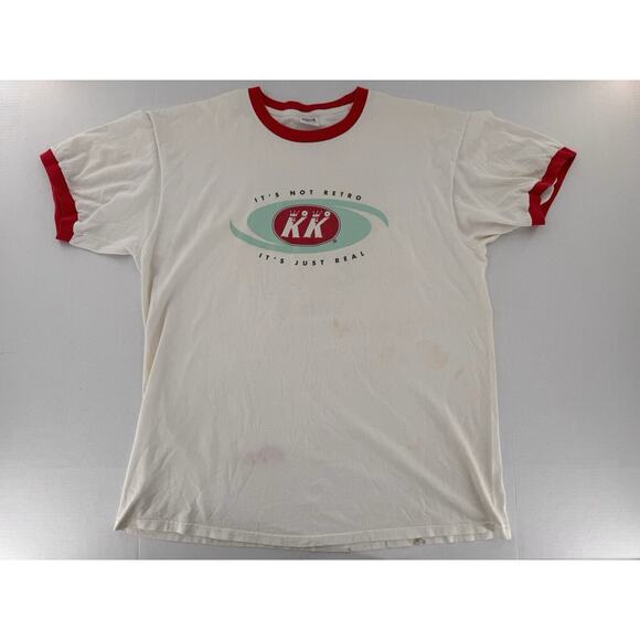 Vtg 90’s Krispy Kreme Donuts T Shirt Sz 2XL XXL Anvil USA Graphic Cotton - Picture 1 of 16